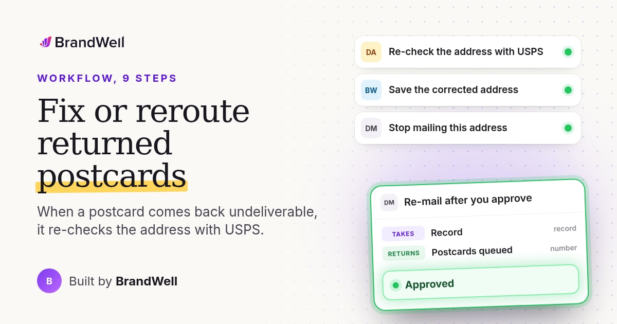 Workflow link preview