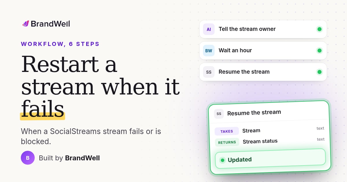 Workflow link preview
