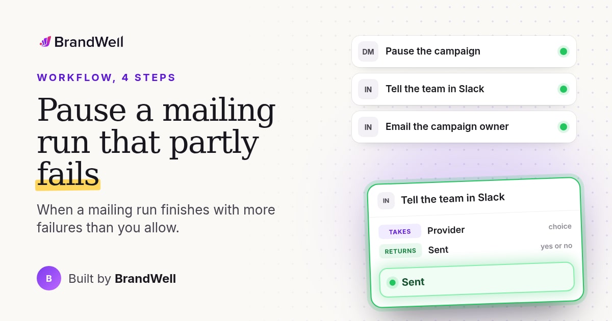 Workflow link preview
