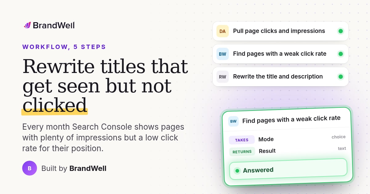 Workflow link preview