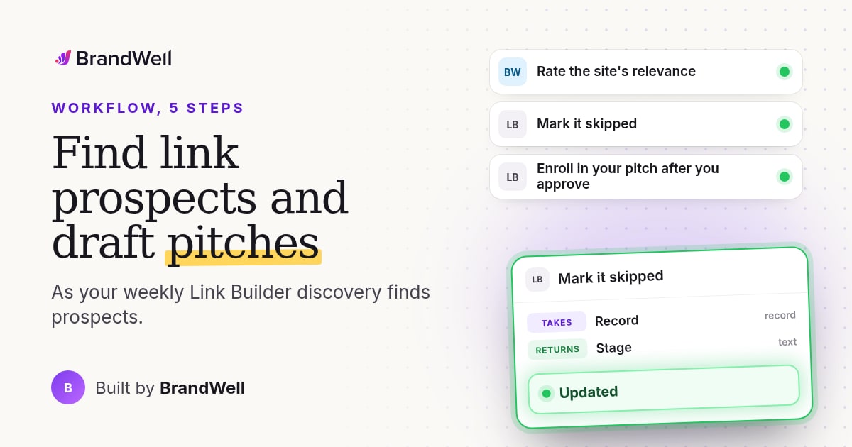 Workflow link preview