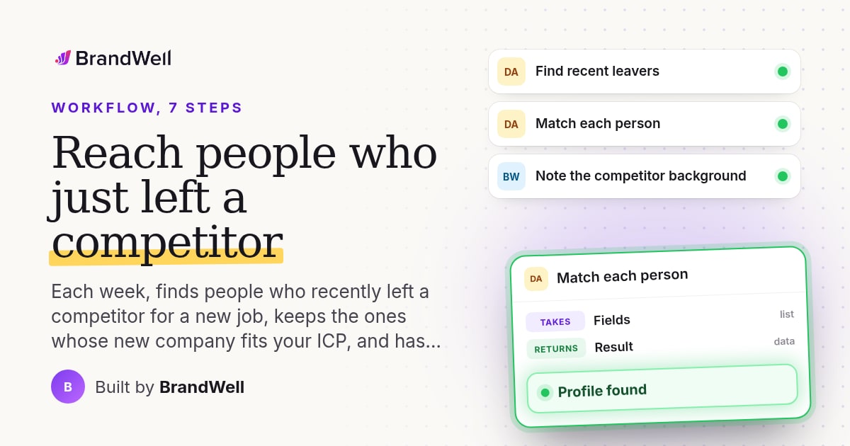 Workflow link preview
