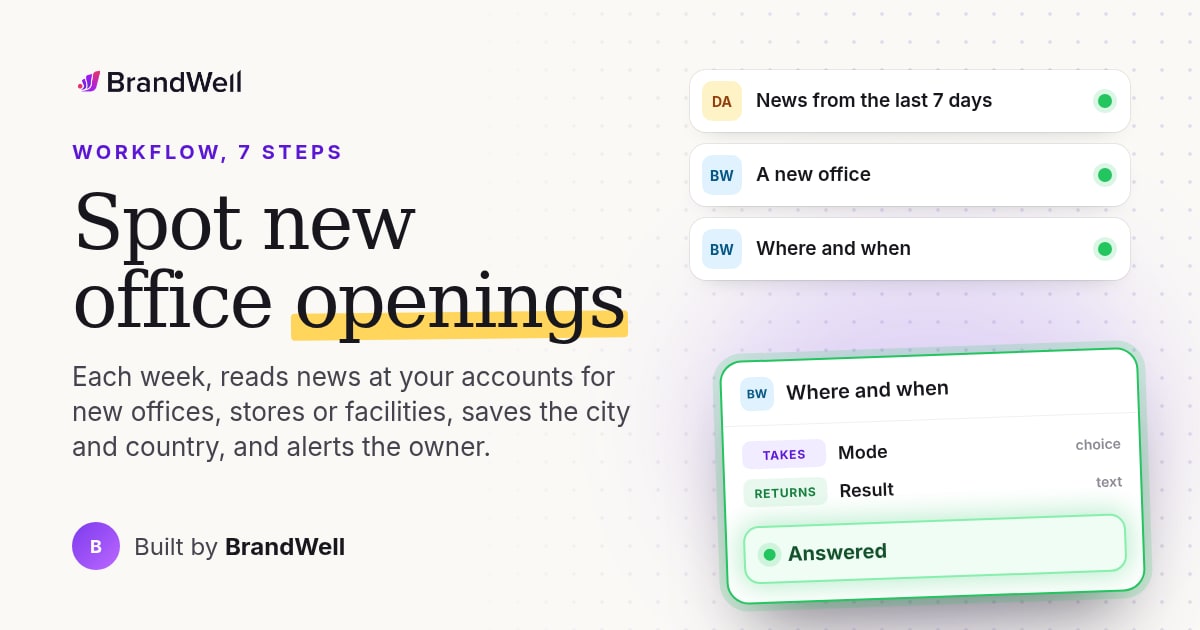 Workflow link preview