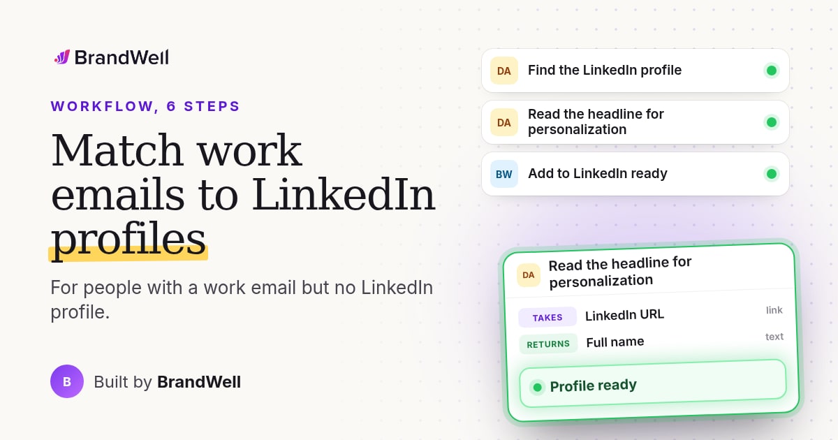 Workflow link preview