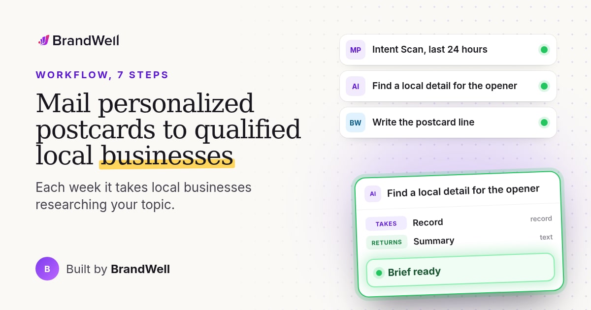 Workflow link preview