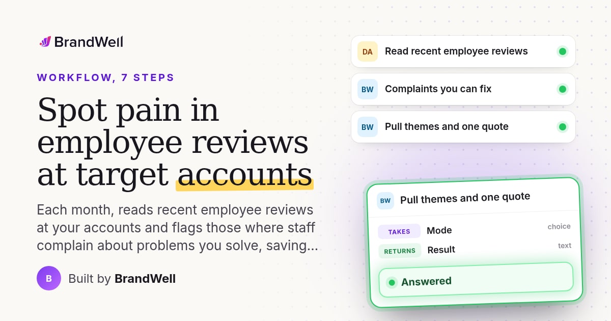 Workflow link preview